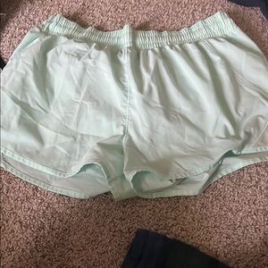 All in Motion Green Athletic Shorts Elastic Waistband